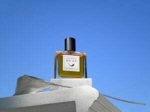 Angel's Dust. blue sky and leaf | Francesca Bianchi Perfumes